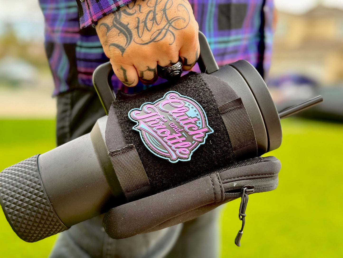 OG Crest PVC Patch (Purple/ Blue)
