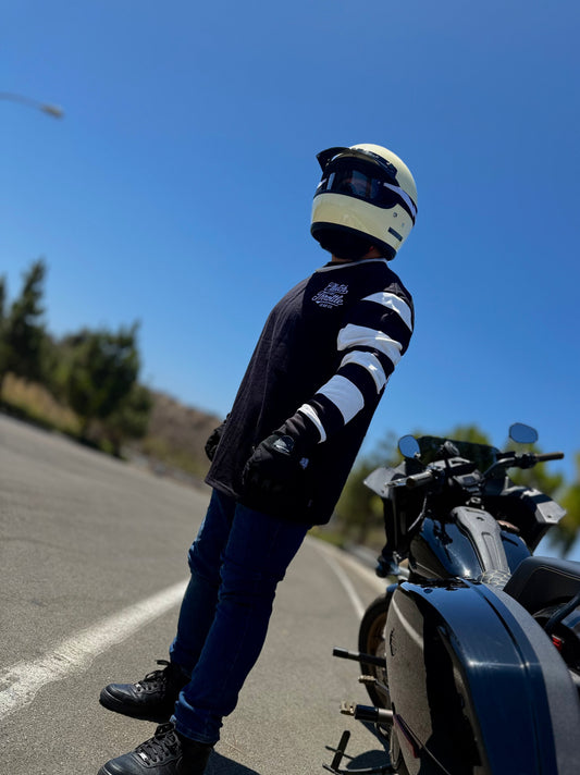 Modern Script Vintage Jersey (Black/White)