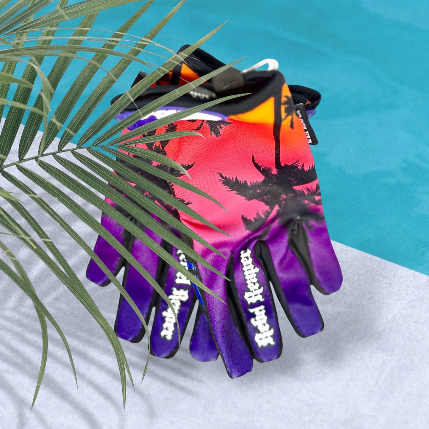 Palm Trees Moto Gloves