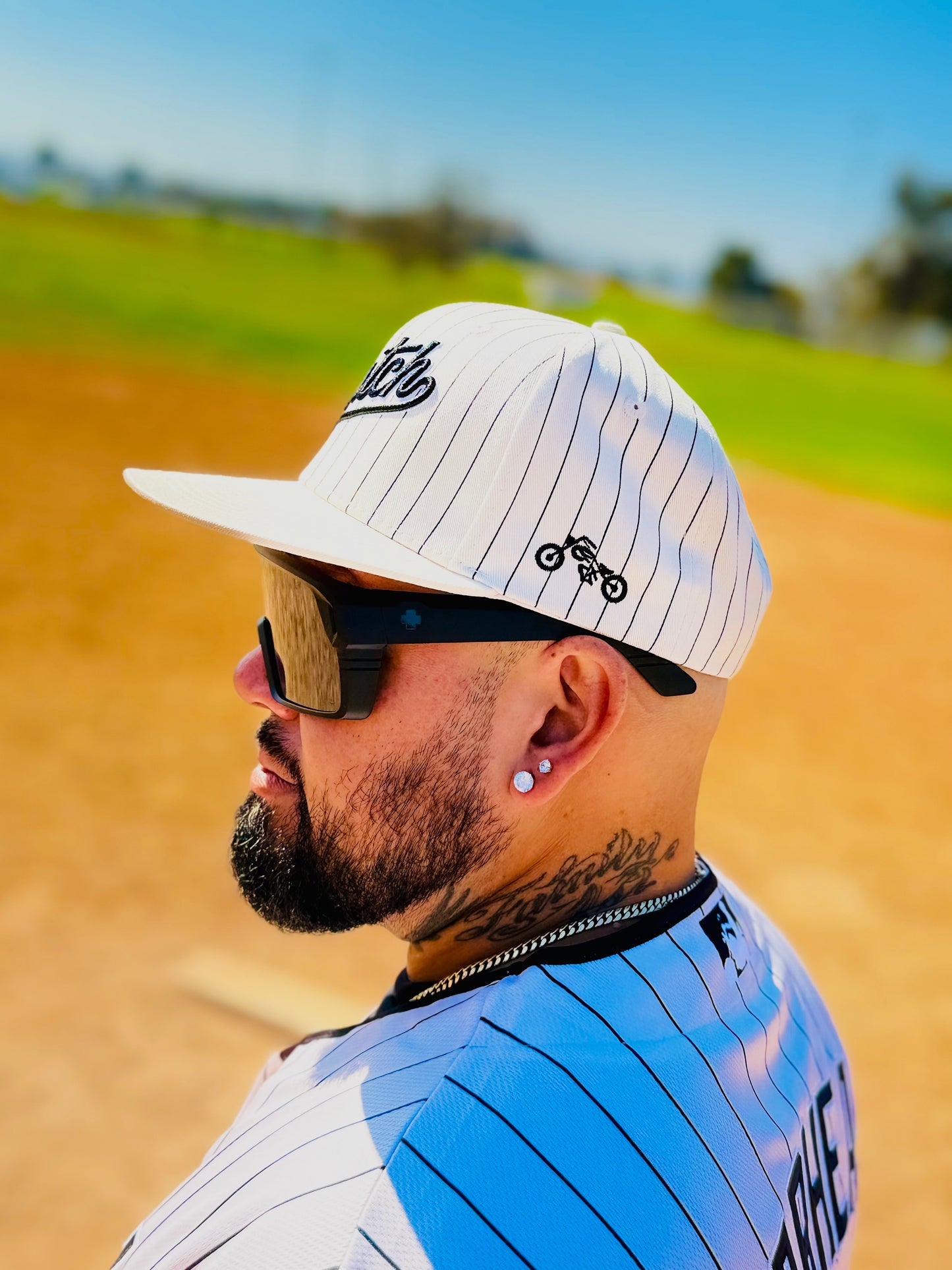The OG Slugger Pinstriped Snapback (Off-White)