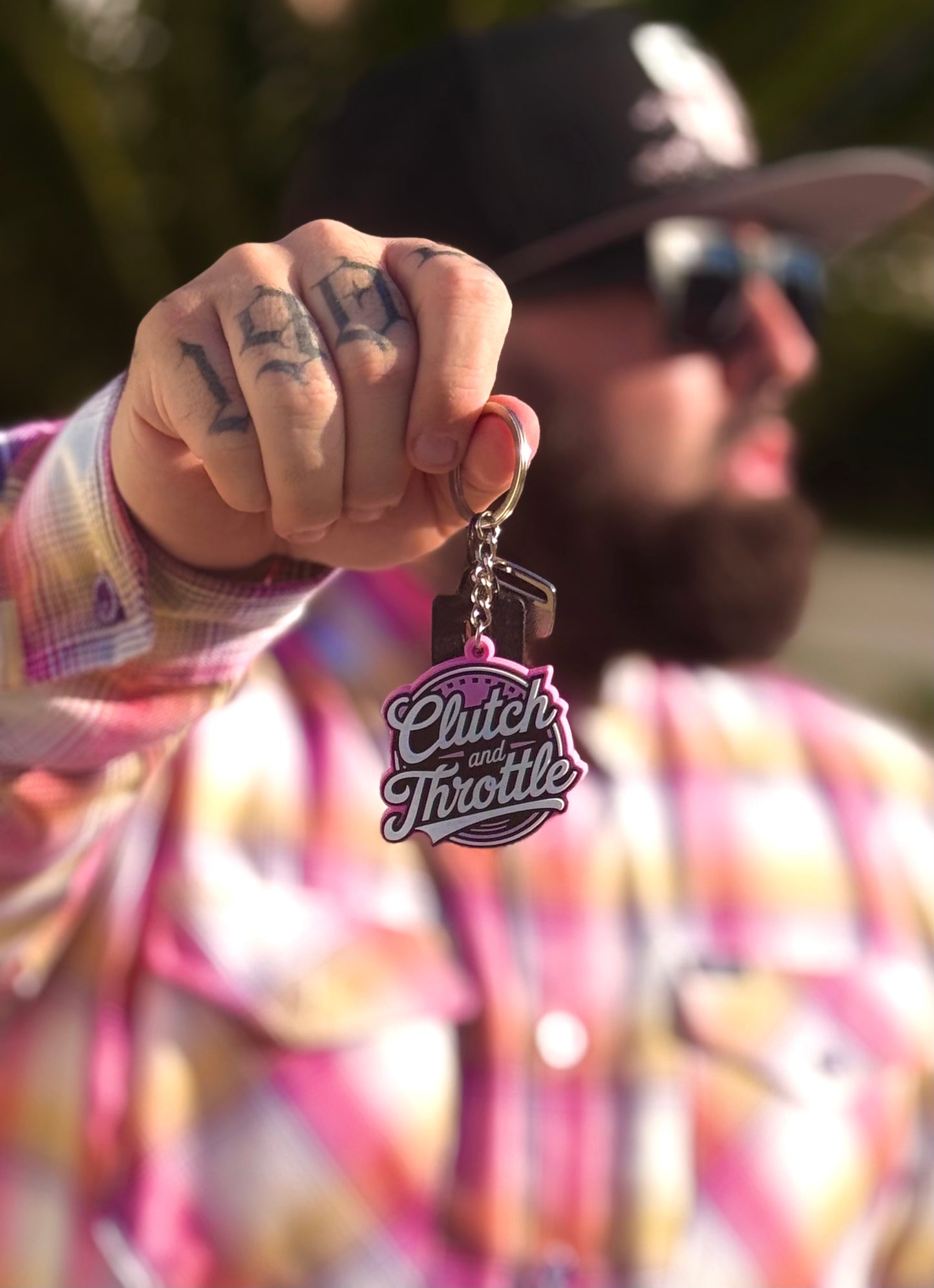 OG Crest Keychain (Bubblegum Pink)