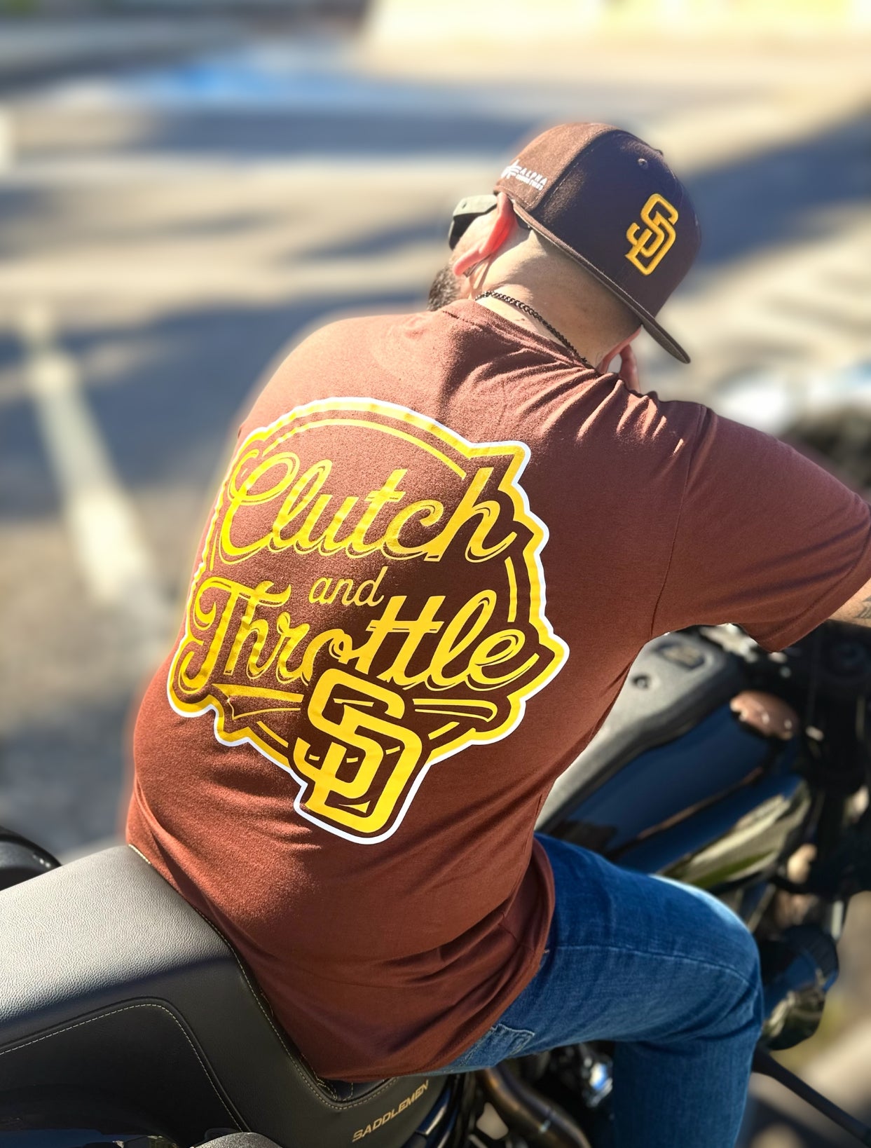 OG Crest SD Brown T-Shirt (Brown/Yellow)