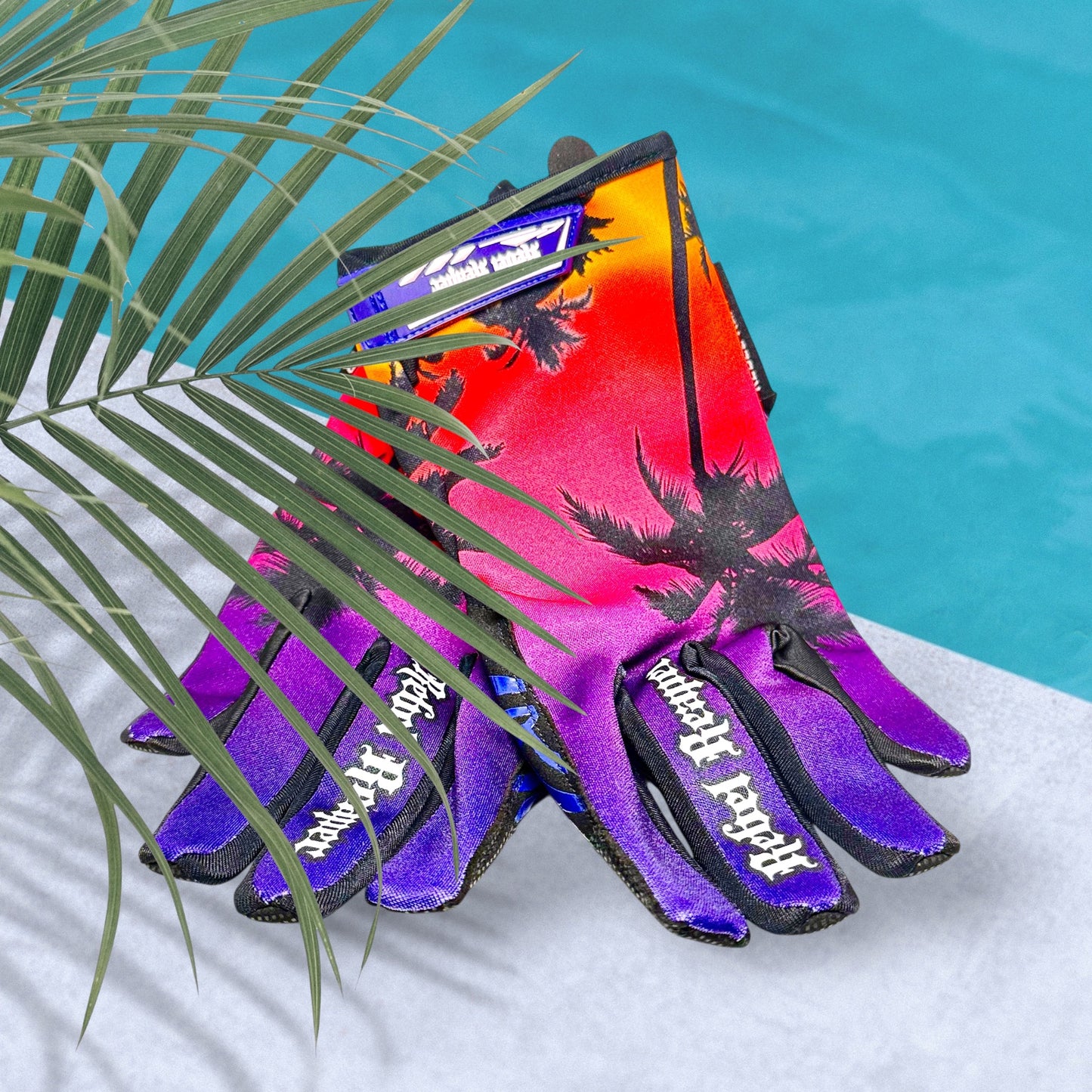 Palm Trees Moto Gloves