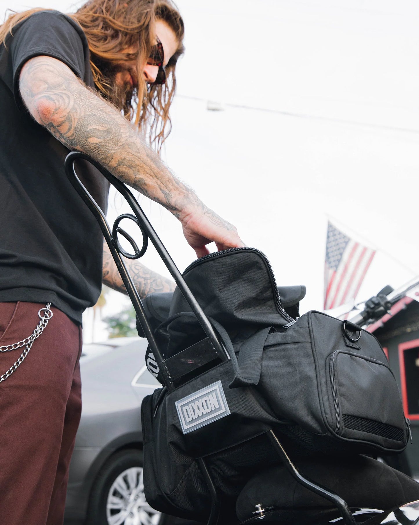 Canvas Overload Duffle Bag (Black)