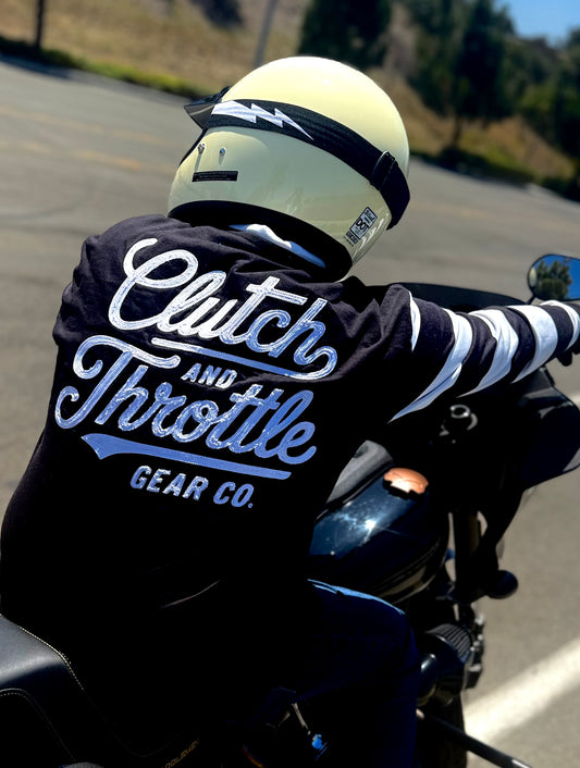 Modern Script Vintage Jersey (Black/White)