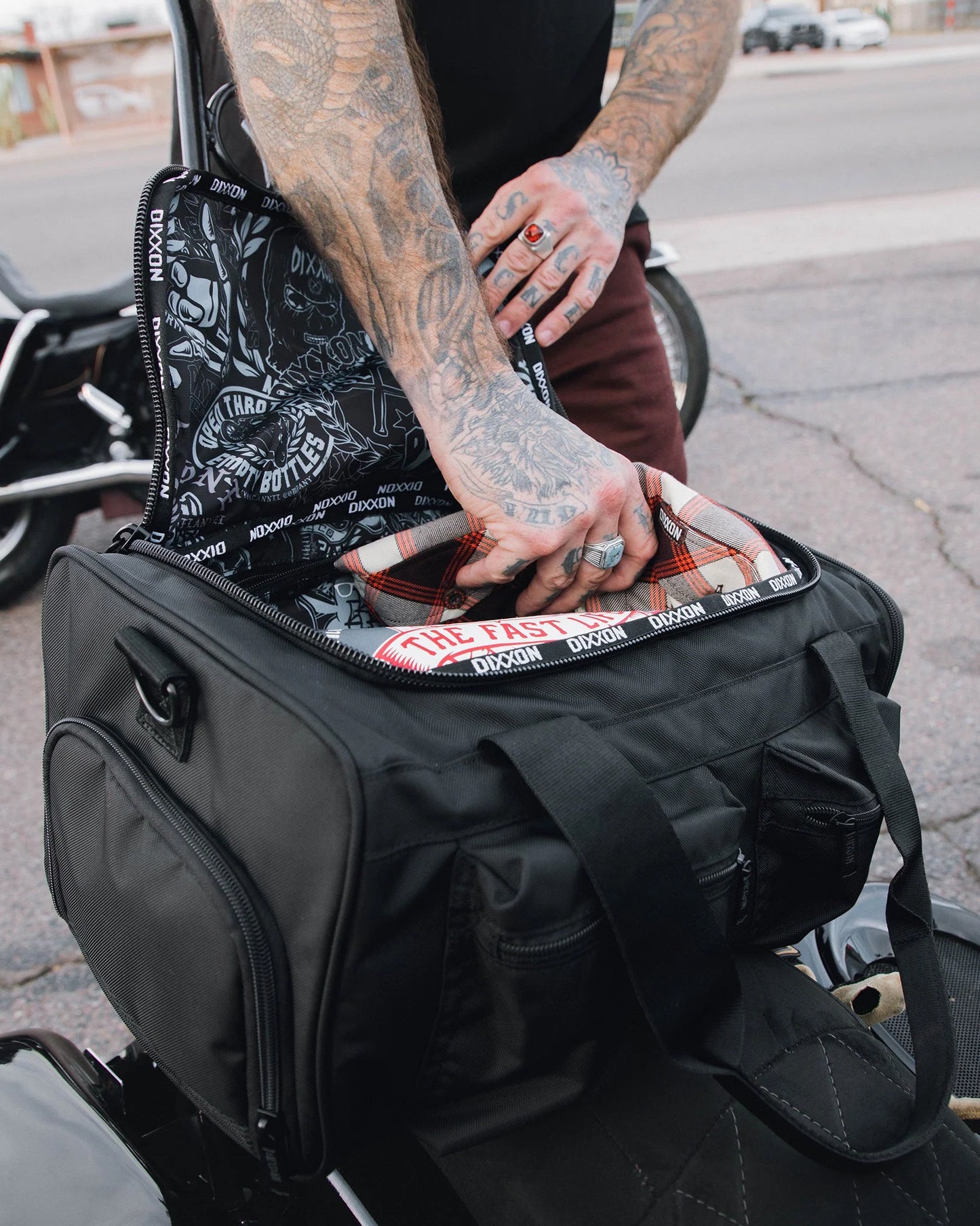Canvas Overload Duffle Bag (Black)
