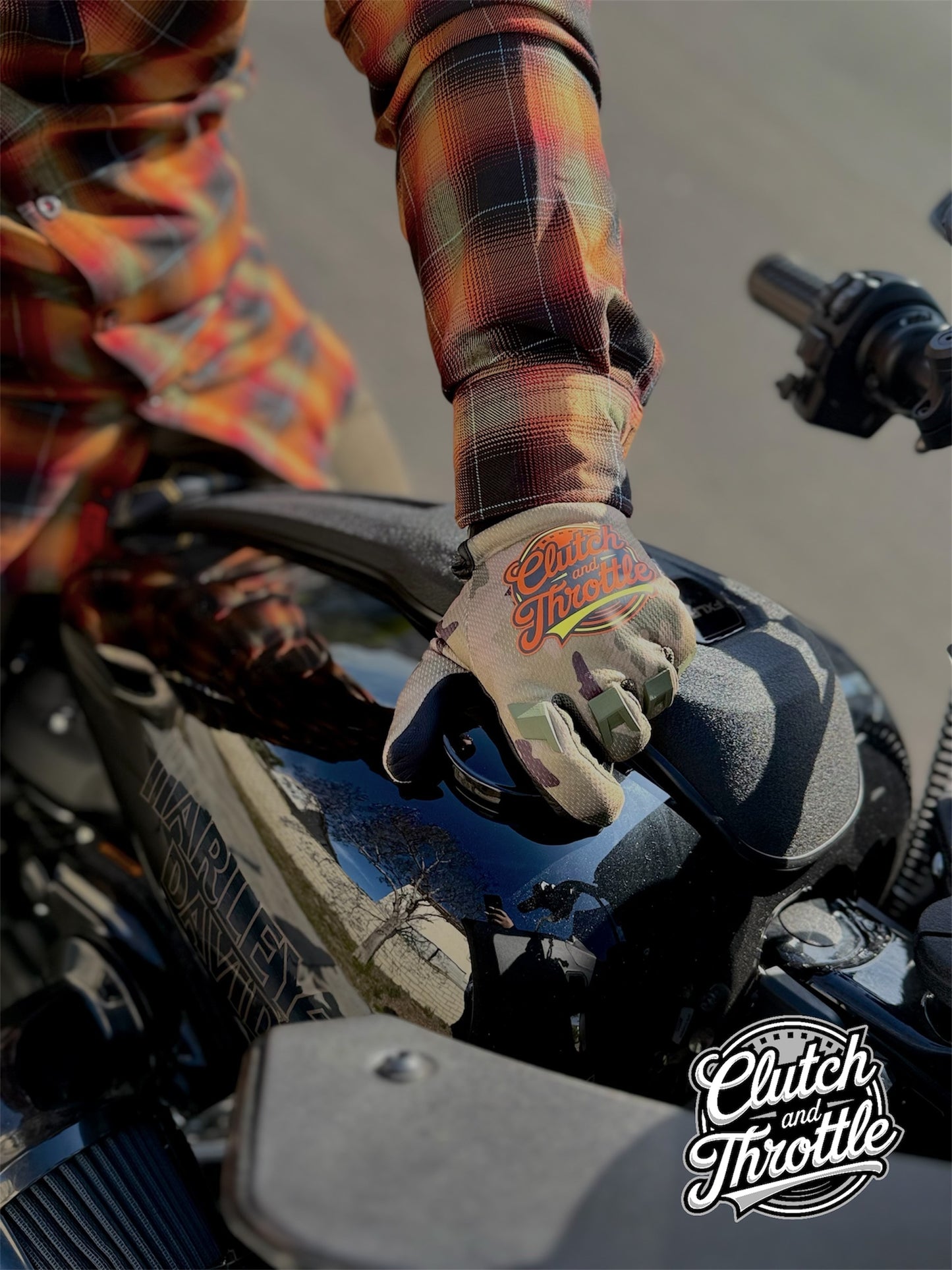 OG Crest Motorcycle Gloves (Camo)
