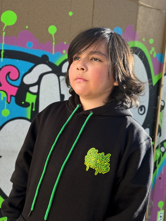 Youth Slimey Bonehead Pullover Hoodie (Black)