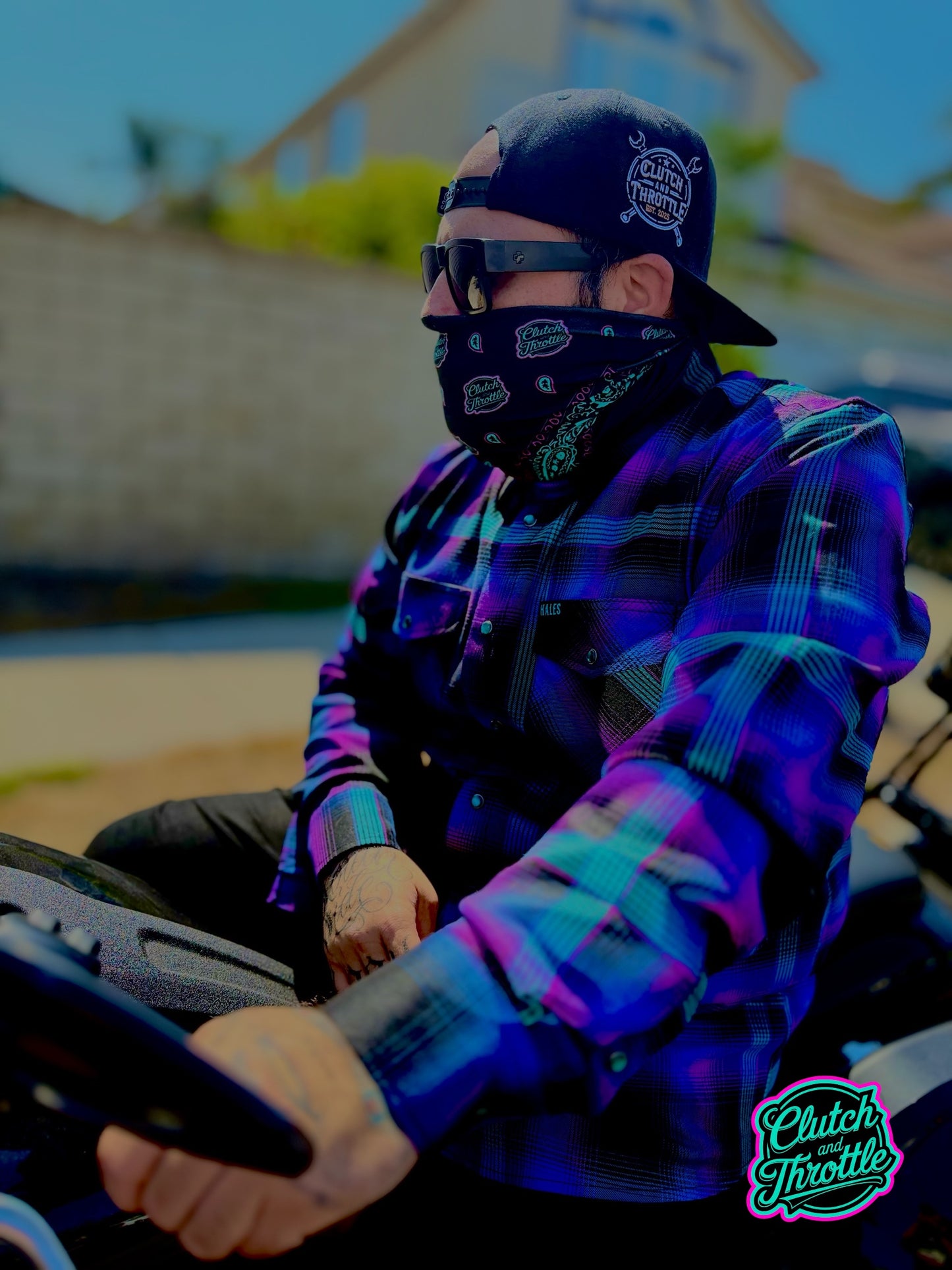 OG Crest Paisley Neck Gaiter (Black/ Nova)