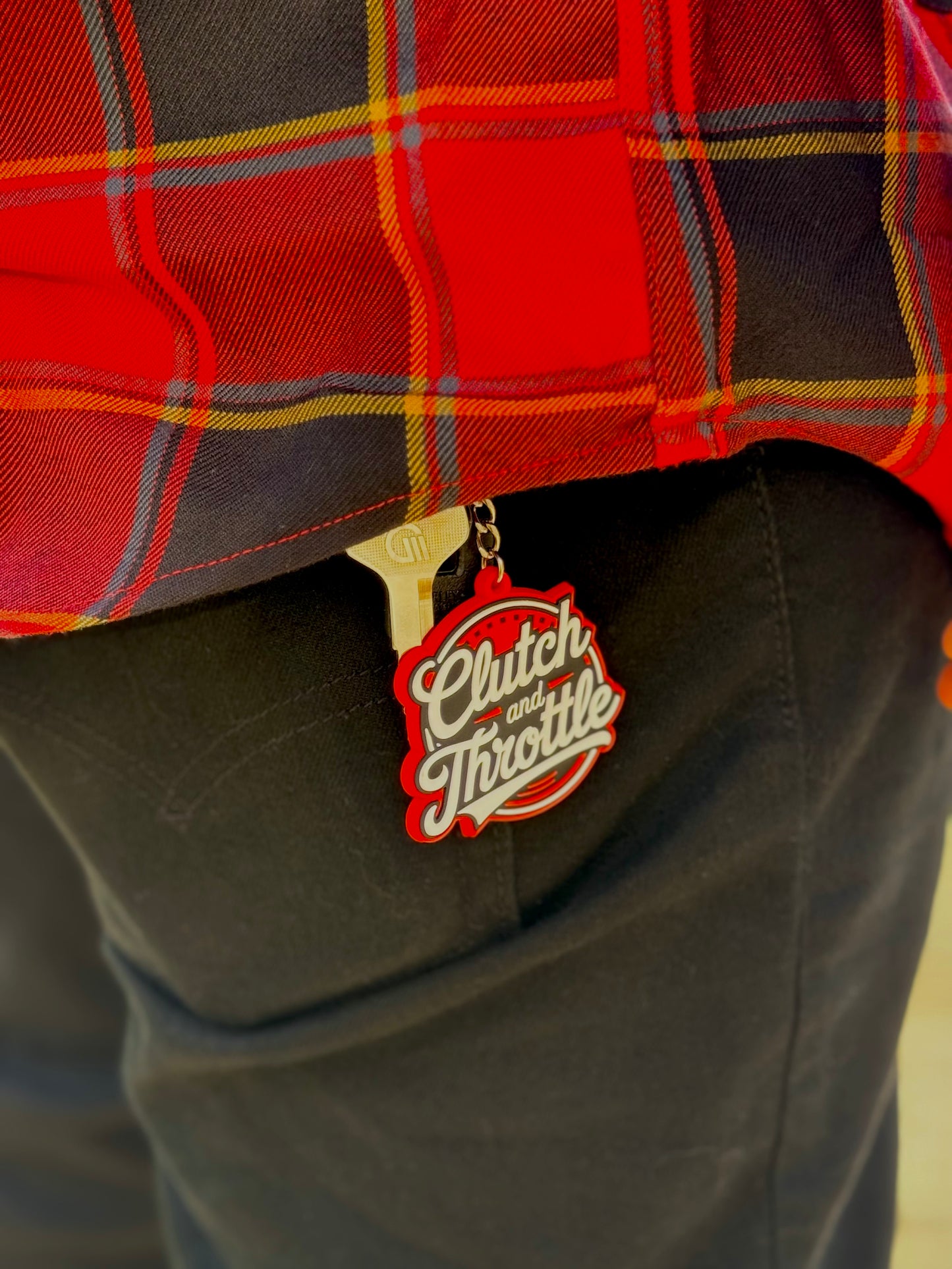 OG Crest Keychain (Red)