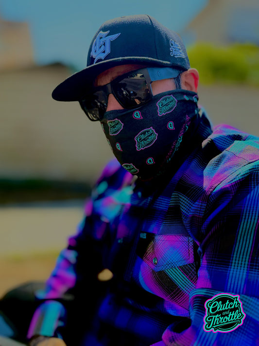 OG Crest Paisley Neck Gaiter (Black/ Nova)