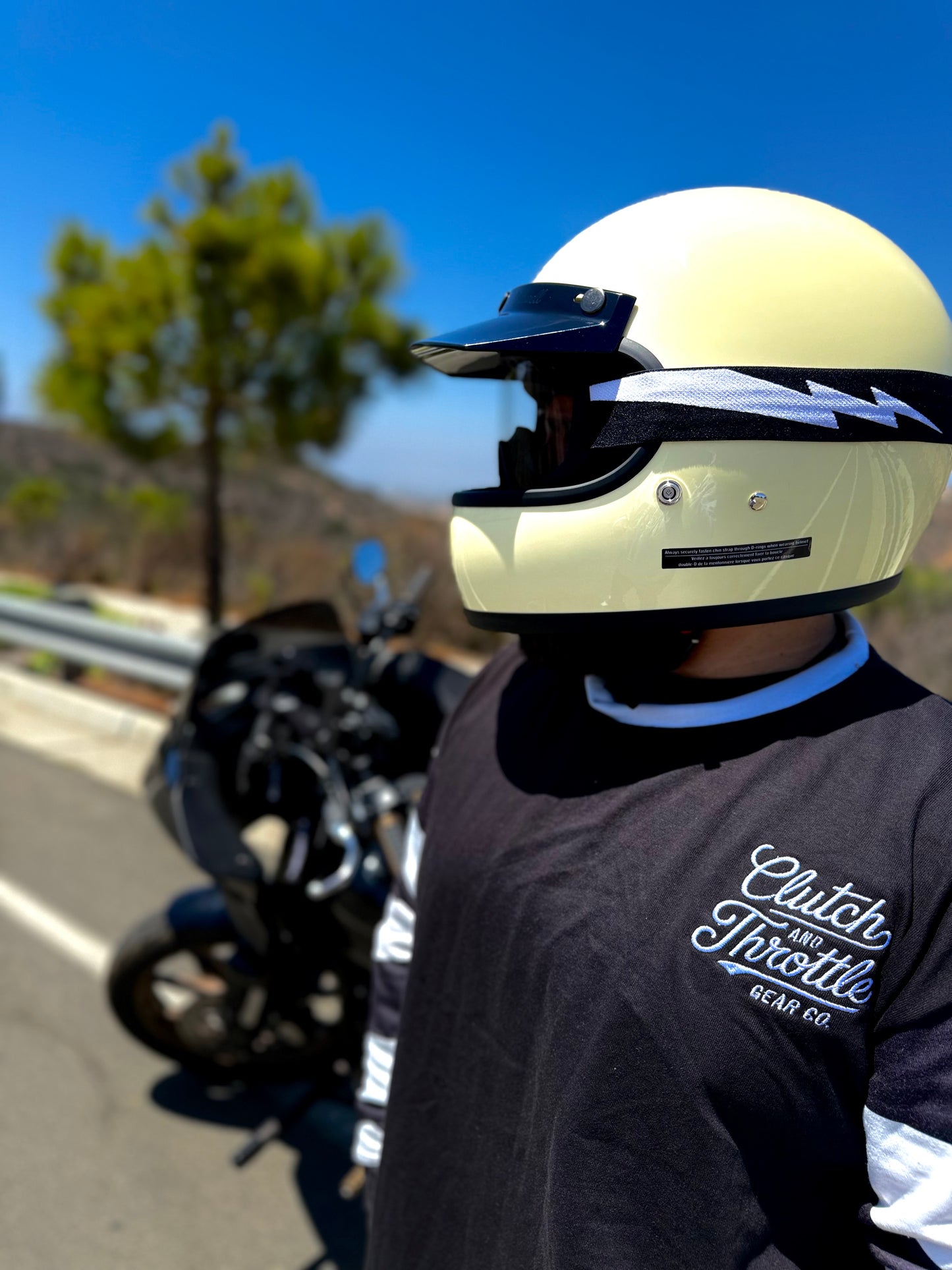 Modern Script Vintage Jersey (Black/White)