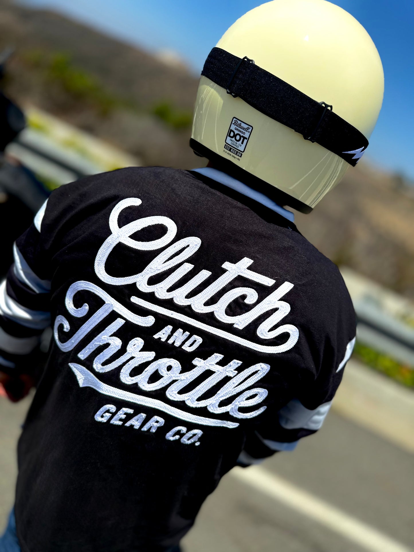 Modern Script Vintage Jersey (Black/White)