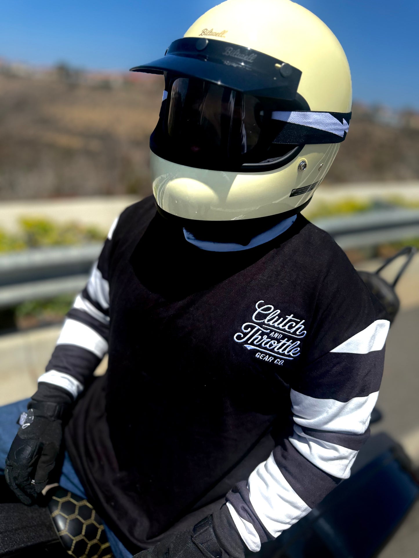 Modern Script Vintage Jersey (Black/White)