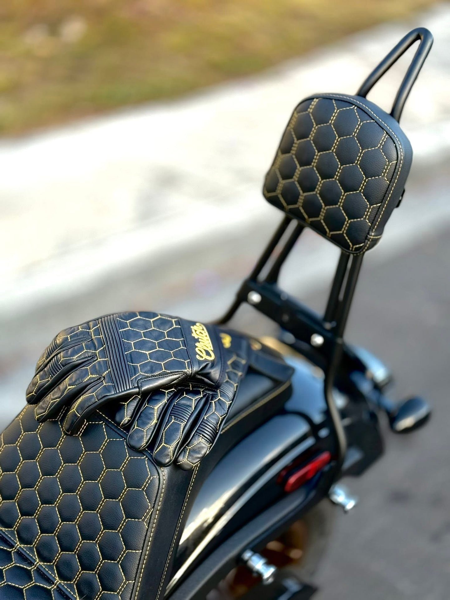 The Golden Hornet Leather Vest