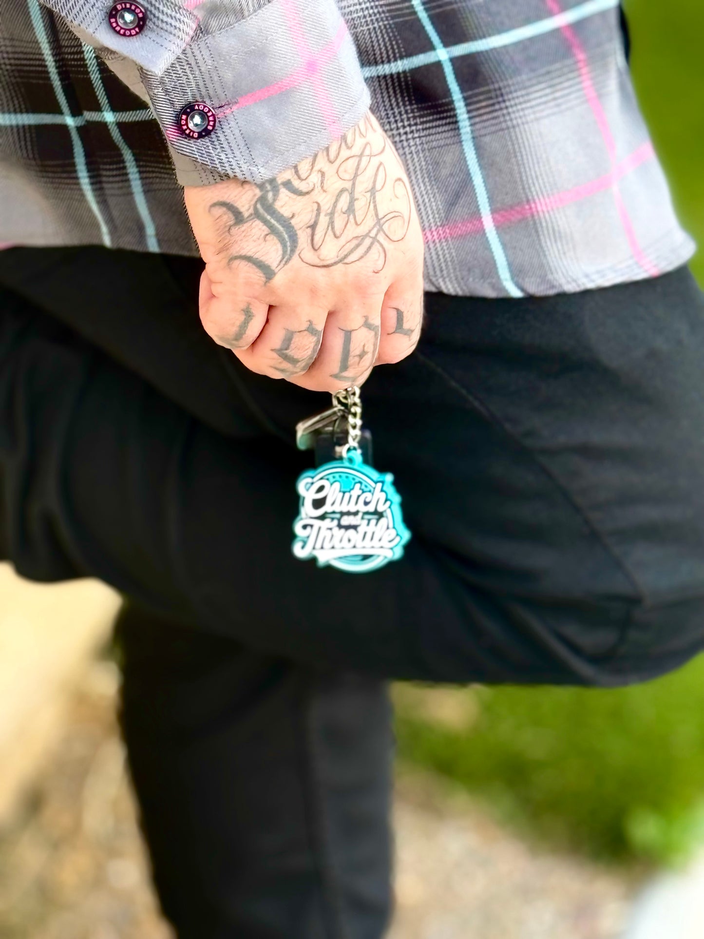 OG Crest Keychain (Sky Blue)