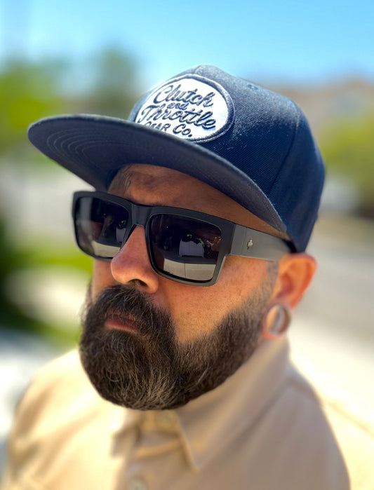 Grease Monkey Snapback (Navy Blue)