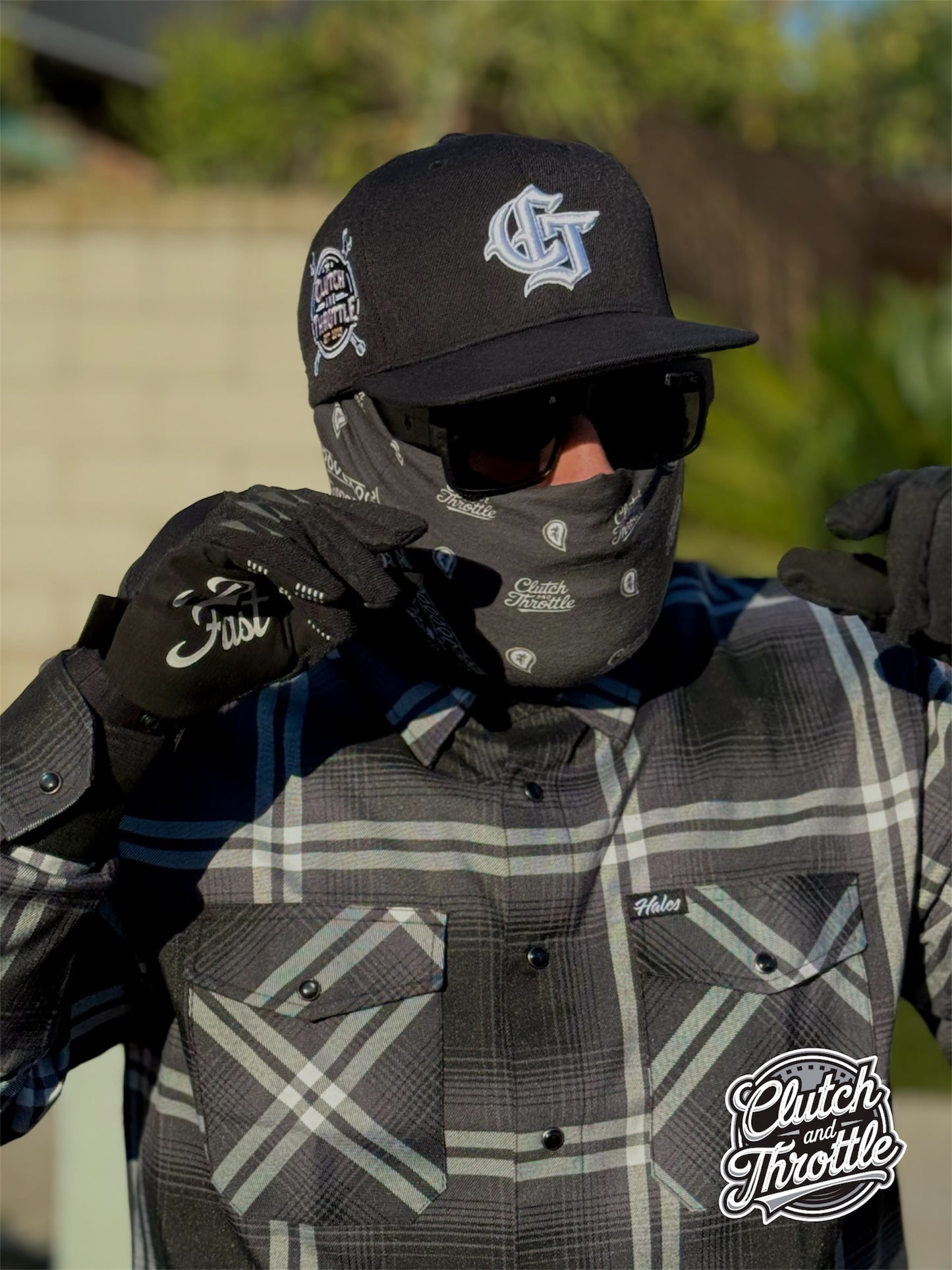 OG Crest Motorcycle Gloves (Black)