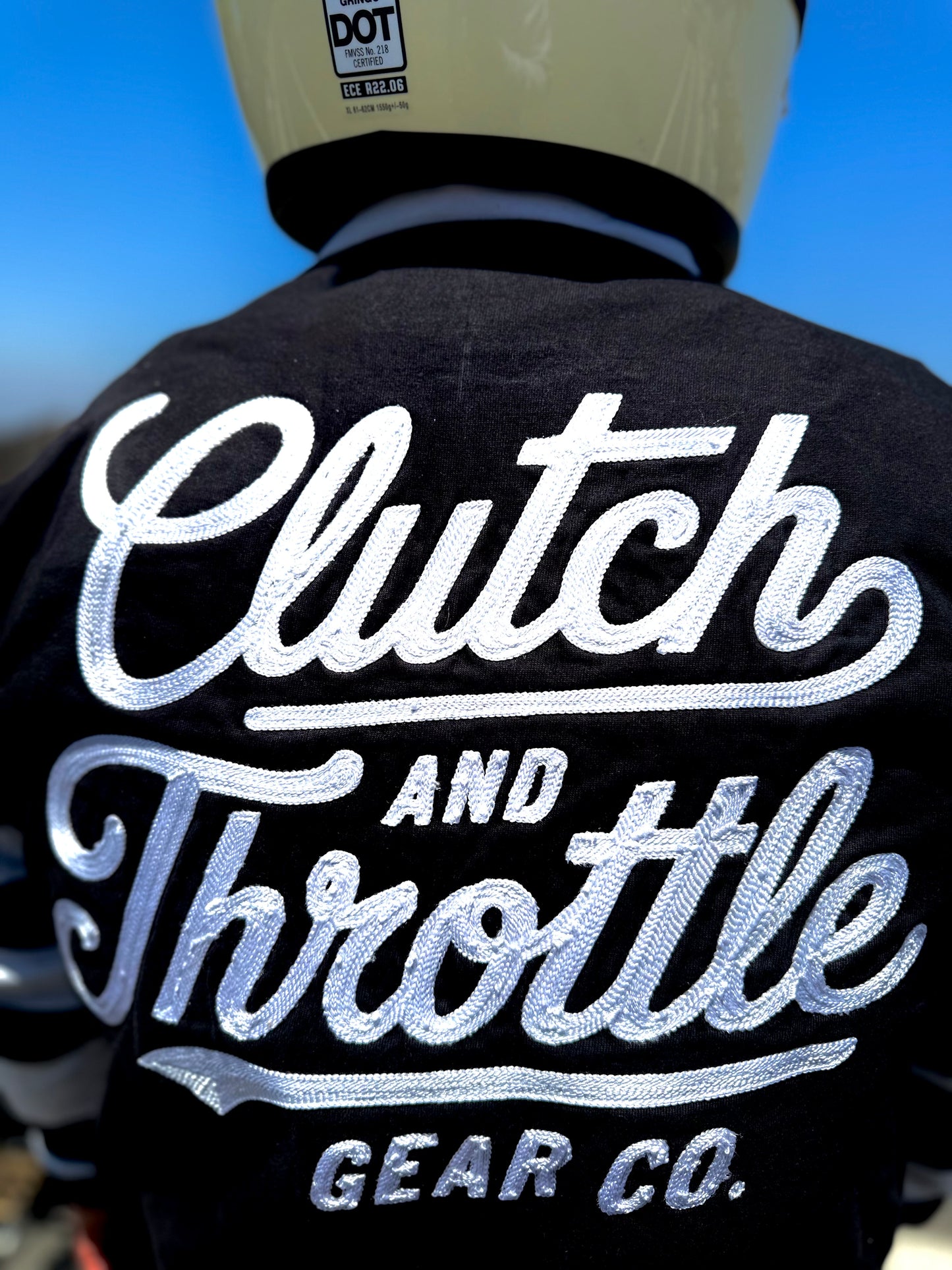 Modern Script Vintage Jersey (Black/White)