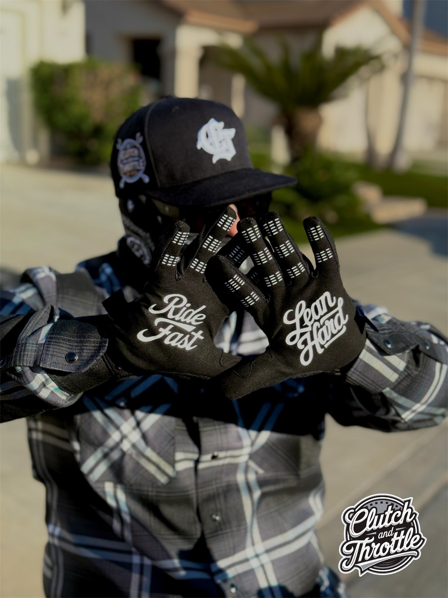 OG Crest Motorcycle Gloves (Black)