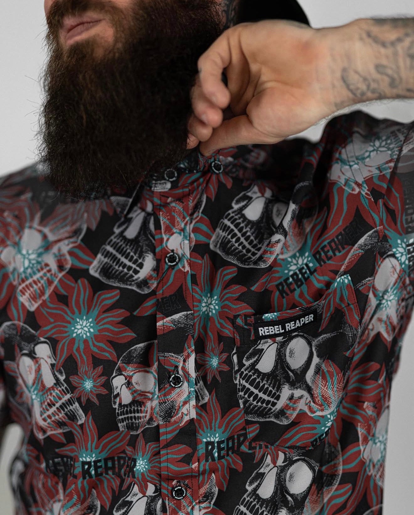 Dark Tropics Button Down