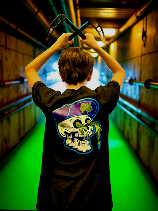 Youth Slimey Bonehead Black T-Shirt