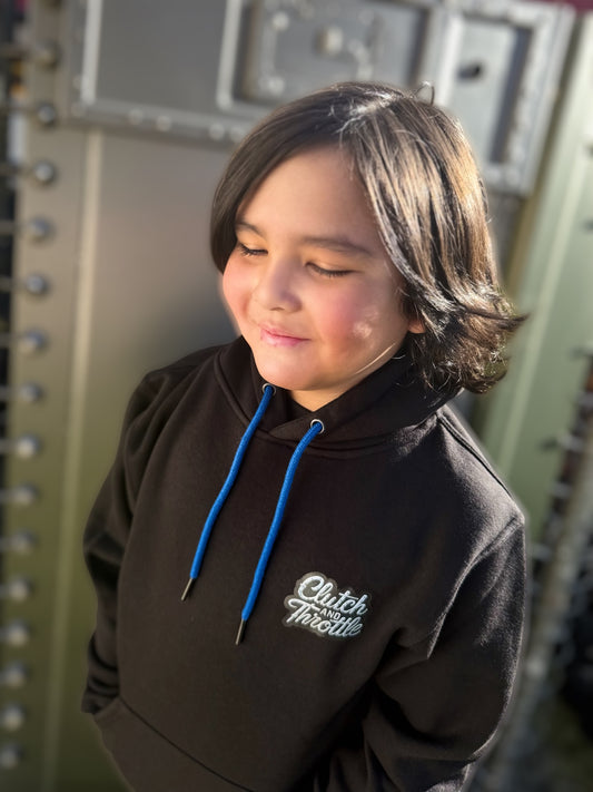 Youth Bolted Bonehead Pullover Hoodie (Black)