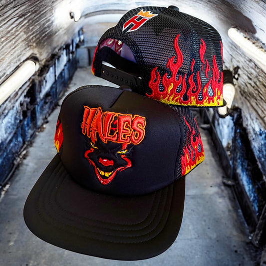 Cycle of Slumber Flat Bill Trucker (Black)