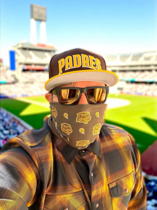 OG Crest SD Neck Gaiter (Brown/ Yellow)