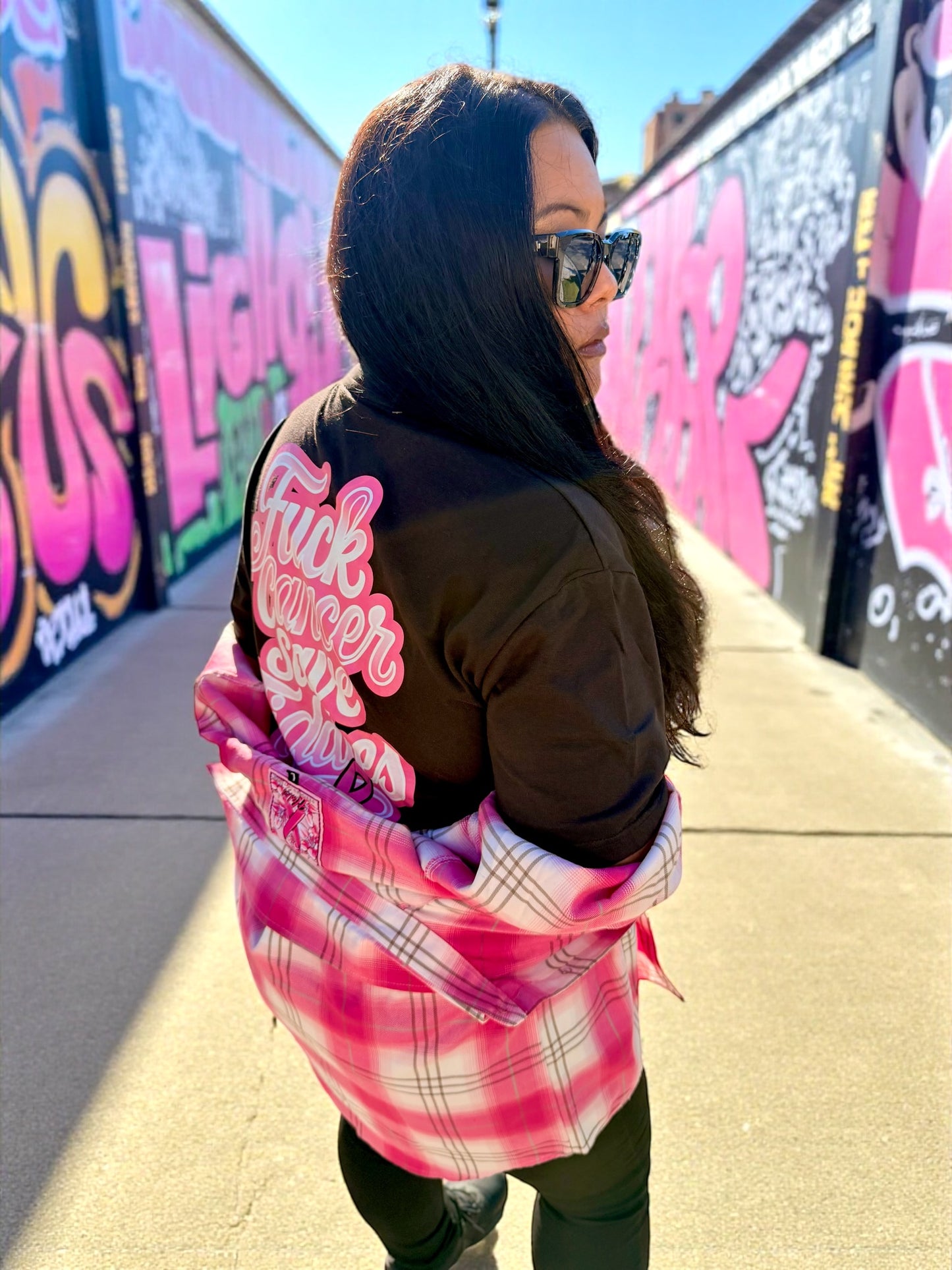 Fuck Cancer Save Tiddies Black T-Shirt