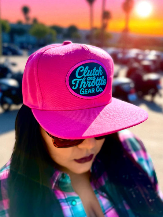 Grease Monkey Snapback (Hot Pink)