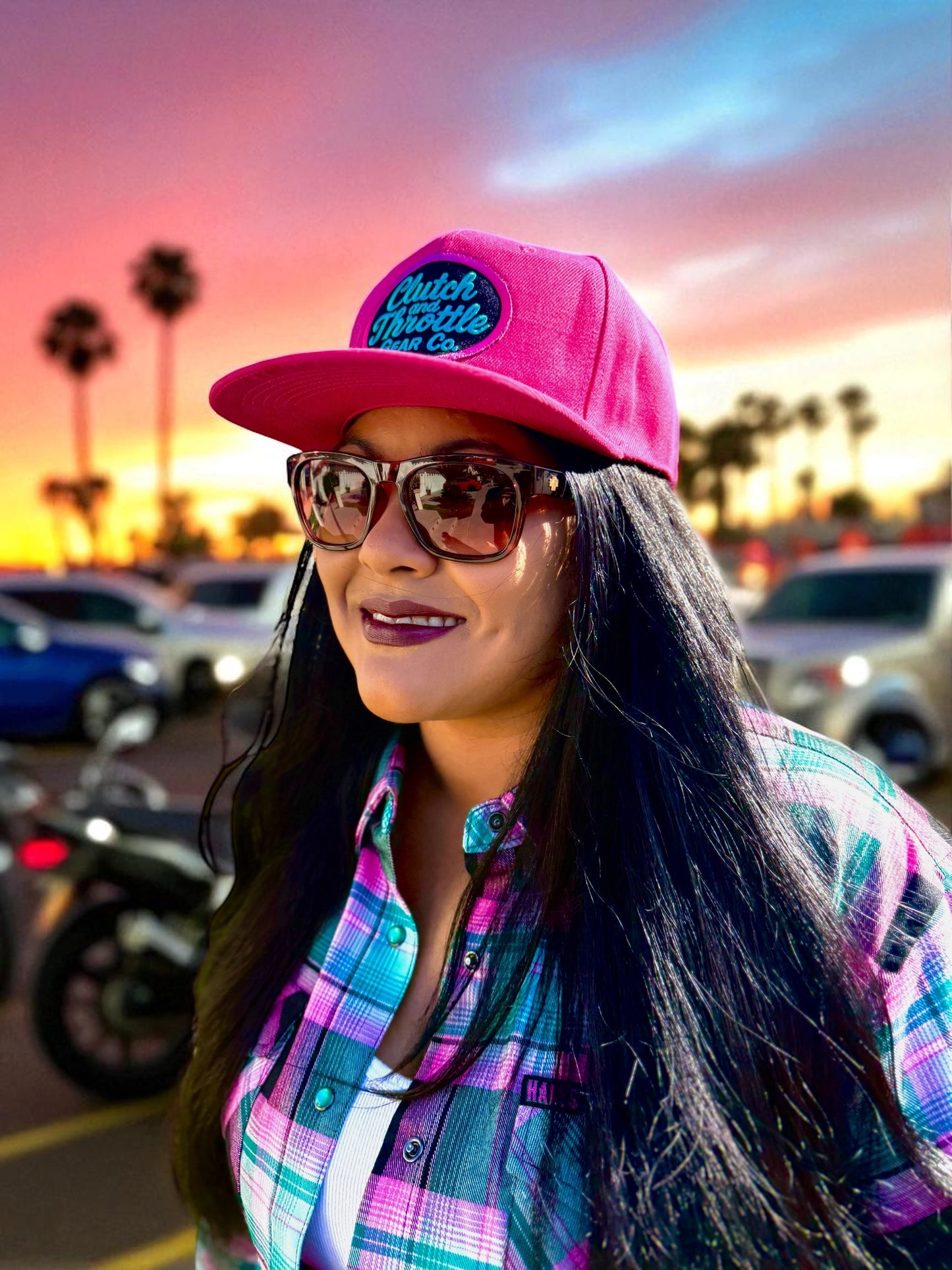 Grease Monkey Snapback (Hot Pink)