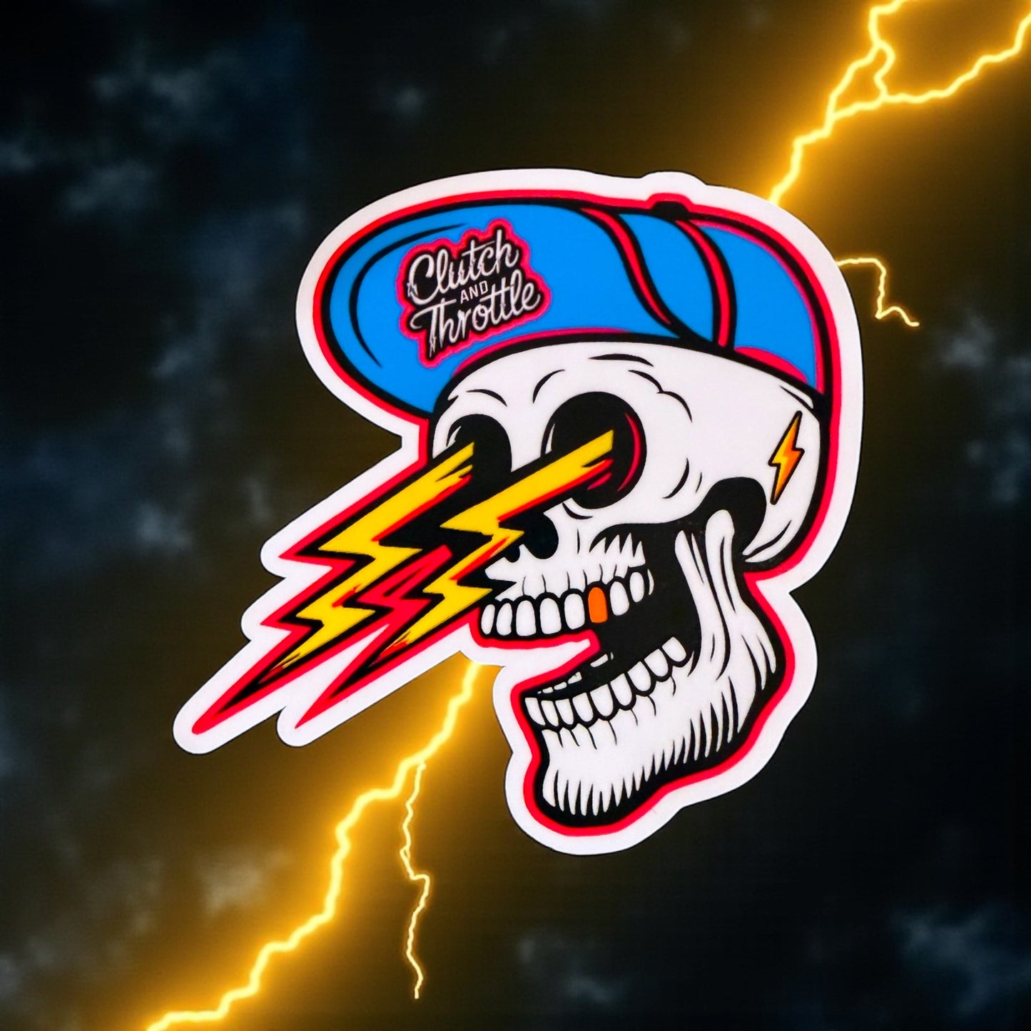 Elektric Bonehead Die Cut Sticker