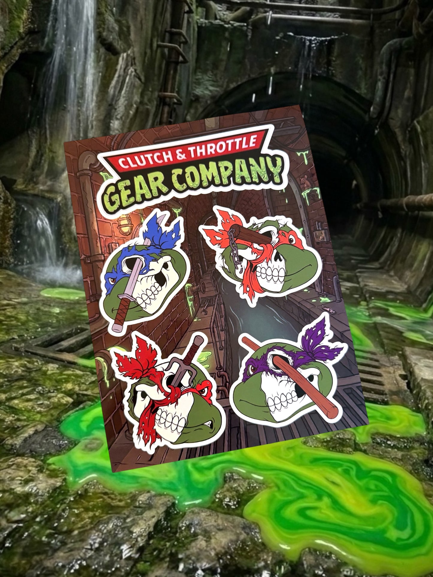 TMNT Bonehead Sticker Pack Limited Edition