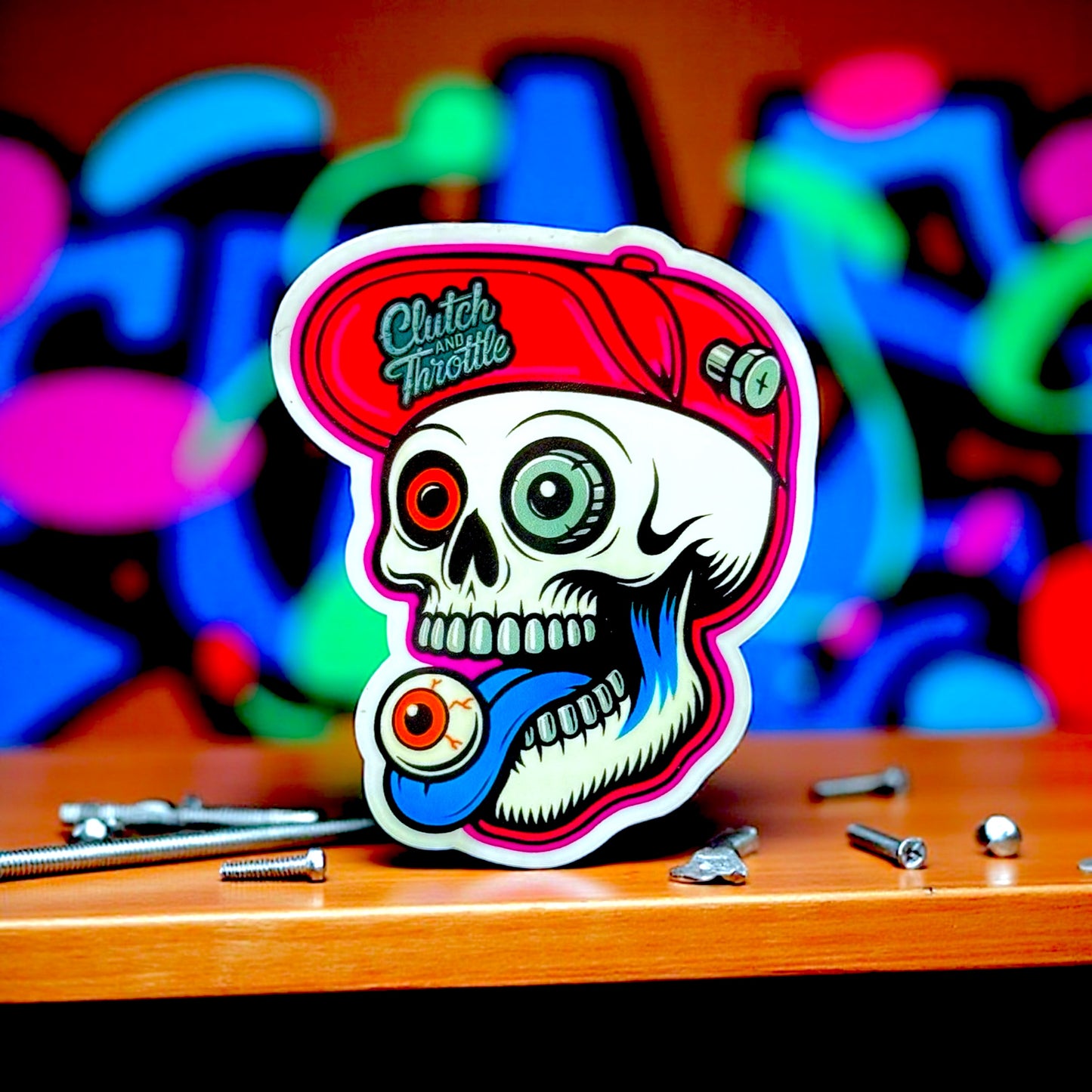 Bolted Bonehead 3” Die Cut Sticker