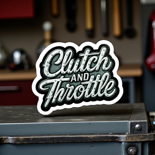 Bolted Script 2” Die Cut Sticker