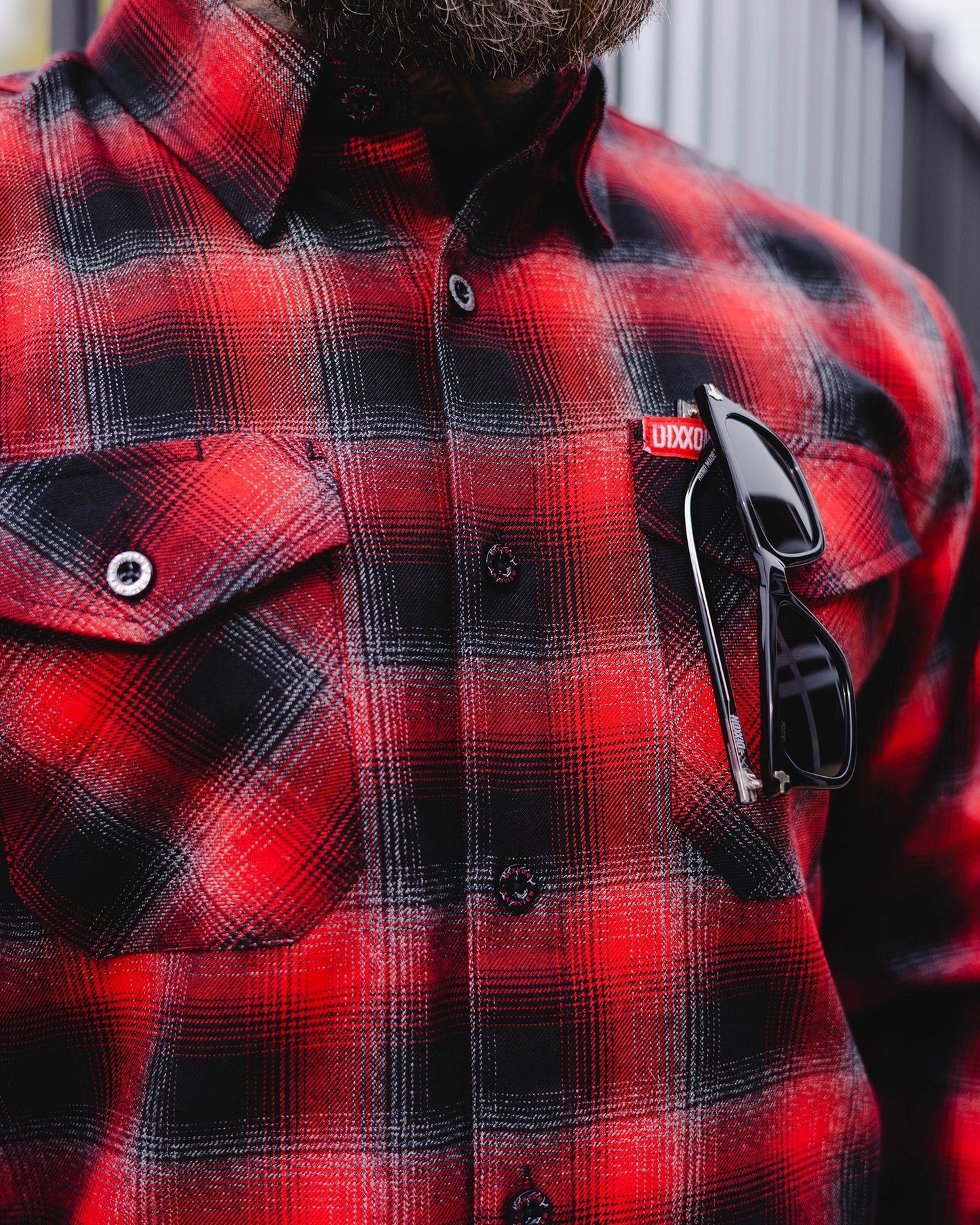 The Fairview Flannel features an allover black, red, and gray plaid pattern that offers a clean and classic design, while our signature D-Tech™ blend provides the comfort of soft to the touch flannel. Constructed to be breathable for the performance you demand, yet durable for the rugged lifestyle you live. Red and black flannel