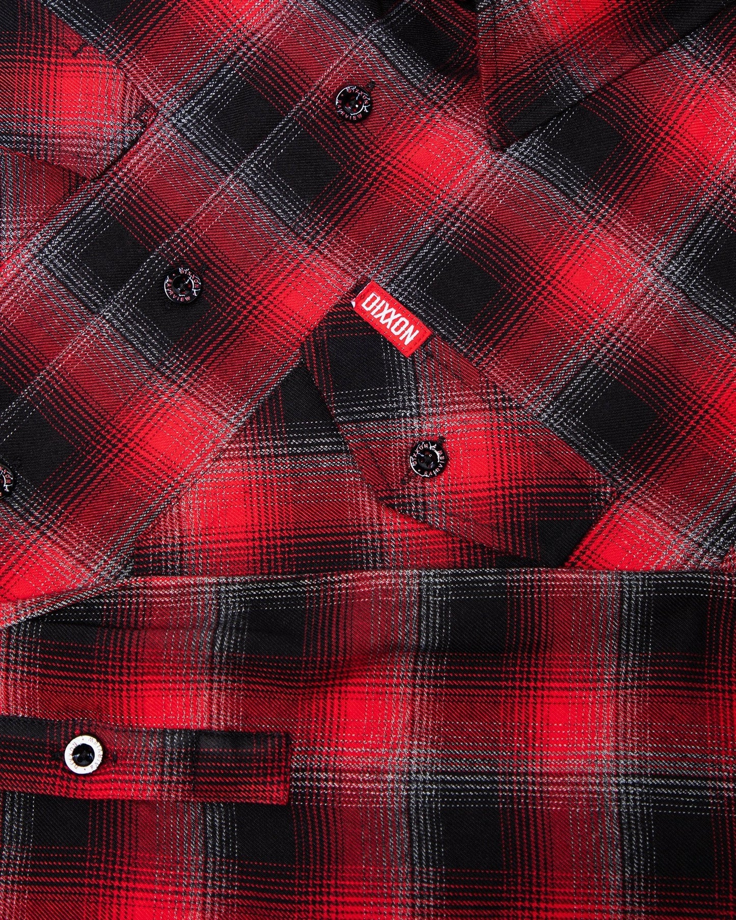 The Fairview Flannel features an allover black, red, and gray plaid pattern that offers a clean and classic design, while our signature D-Tech™ blend provides the comfort of soft to the touch flannel. Constructed to be breathable for the performance you demand, yet durable for the rugged lifestyle you live. Red and black flannel