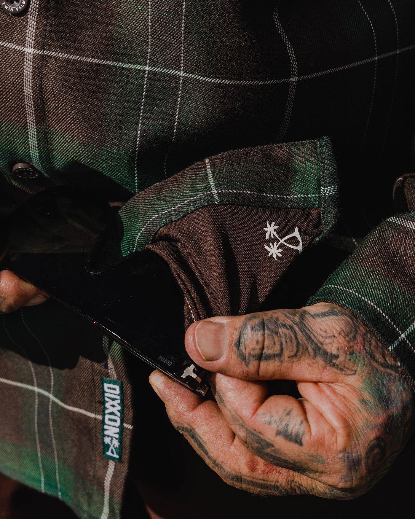 The FOURTH Flannel of the 6 Part Dancun Series, the Twin Palms Flannel features an allover green, brown, and white plaid pattern that offers a clean and classic design, while our signature D-Tech™ blend provides the comfort of soft to the touch flannel. Constructed to be breathable for the performance you demand, yet durable for the rugged lifestyle you live. Brown and green flannel