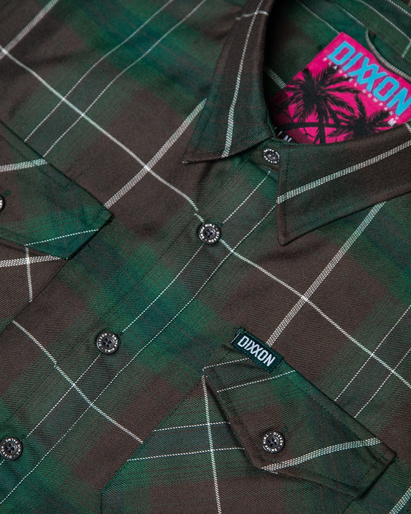 The FOURTH Flannel of the 6 Part Dancun Series, the Twin Palms Flannel features an allover green, brown, and white plaid pattern that offers a clean and classic design, while our signature D-Tech™ blend provides the comfort of soft to the touch flannel. Constructed to be breathable for the performance you demand, yet durable for the rugged lifestyle you live. Brown and green flannel