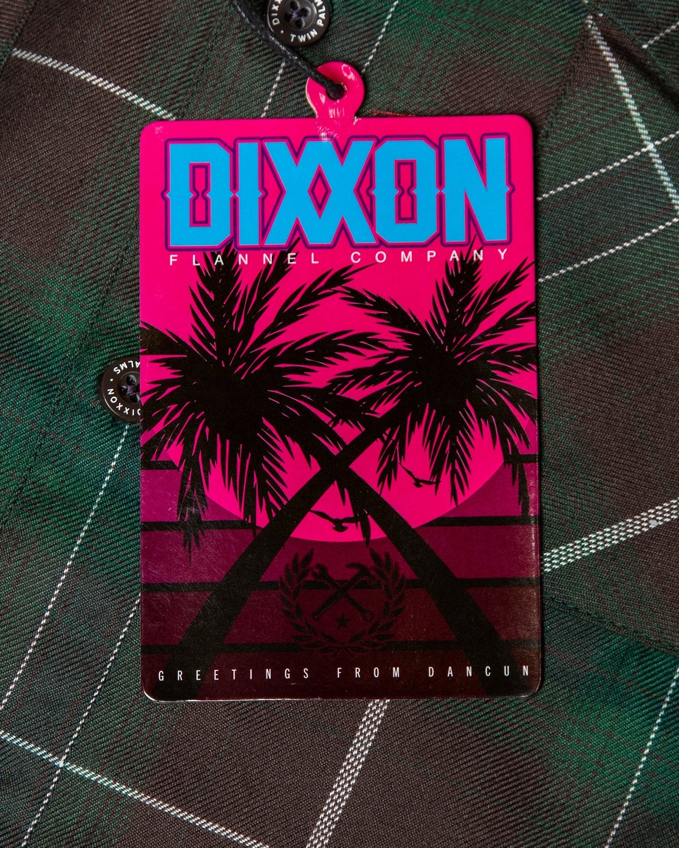 The FOURTH Flannel of the 6 Part Dancun Series, the Twin Palms Flannel features an allover green, brown, and white plaid pattern that offers a clean and classic design, while our signature D-Tech™ blend provides the comfort of soft to the touch flannel. Constructed to be breathable for the performance you demand, yet durable for the rugged lifestyle you live. Brown and green flannel