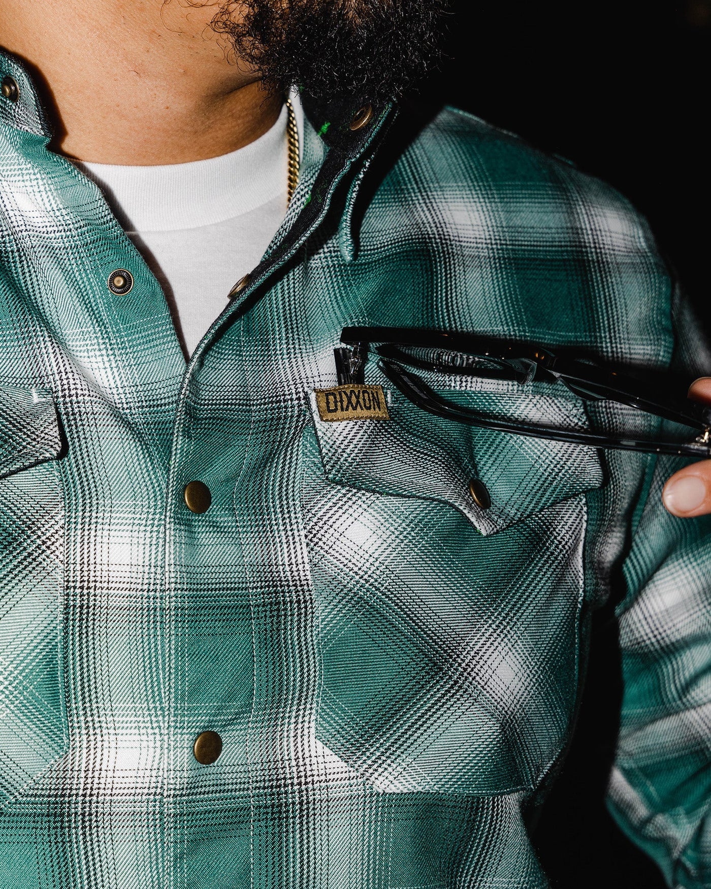 Cheers to the nights you won't remember. The Russell Flannel features an allover green, white, and black plaid pattern that offers a clean and classic design, while our signature D-Tech™ blend provides the comfort of soft to the touch flannel. Constructed to be breathable for the performance you demand, yet durable for the rugged lifestyle you live.