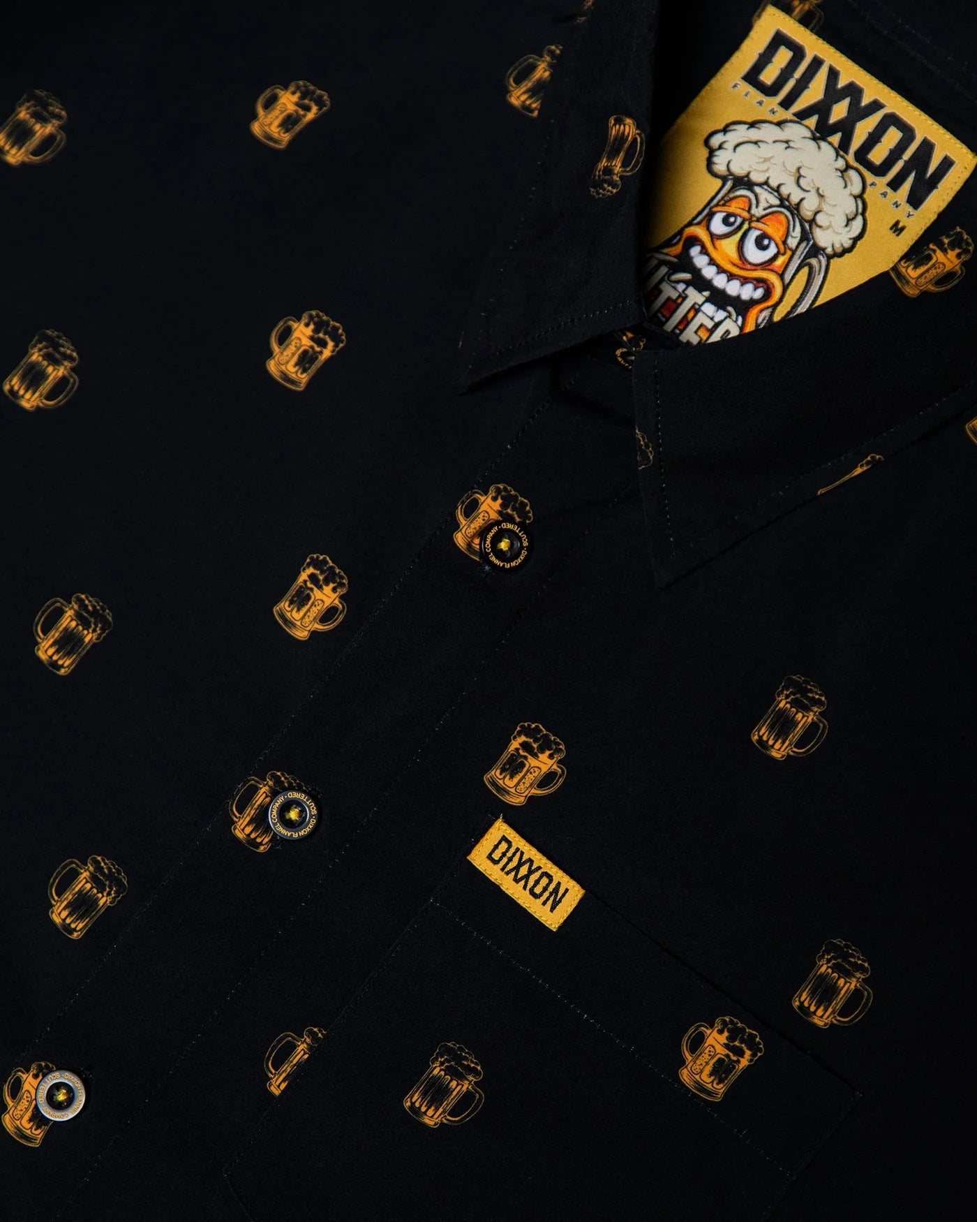 Add some Irish vibes to an everyday essential with the Scuttered Short Sleeve. Constructed with an easy fluid fabric, this button up party shirt was designed for a comfortable and laid-back wear. Soft and lightweight with a shrink and wrinkle resistant finish, the Scuttered is a must-have for anyone looking to have a good time!