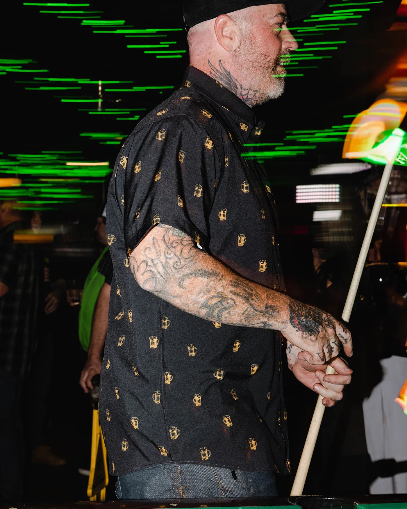 Add some Irish vibes to an everyday essential with the Scuttered Short Sleeve. Constructed with an easy fluid fabric, this button up party shirt was designed for a comfortable and laid-back wear. Soft and lightweight with a shrink and wrinkle resistant finish, the Scuttered is a must-have for anyone looking to have a good time!