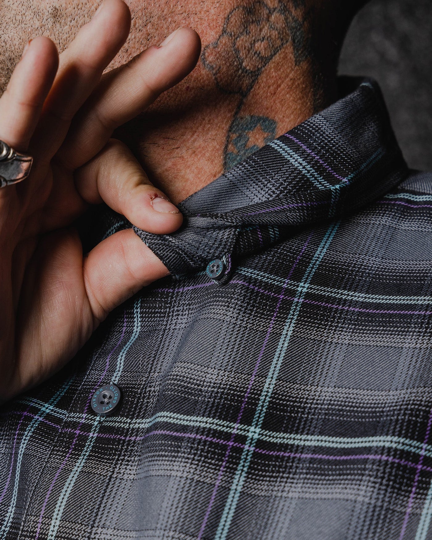 The FIFTH Flannel of the 6 Part Dancun Series, The Grotto Flannel features an allover black, gray, aqua blue, and purple plaid pattern that offers a clean and classic design, while our signature D-Tech™ blend provides the comfort of soft to the touch flannel. Constructed to be breathable for the performance you demand, yet durable for the rugged lifestyle you live.