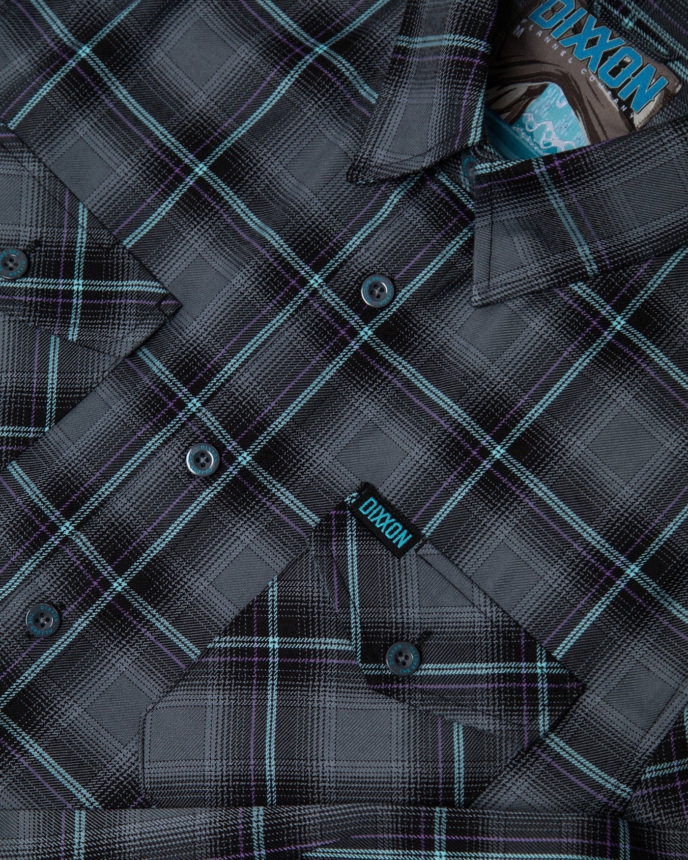 The FIFTH Flannel of the 6 Part Dancun Series, The Grotto Flannel features an allover black, gray, aqua blue, and purple plaid pattern that offers a clean and classic design, while our signature D-Tech™ blend provides the comfort of soft to the touch flannel. Constructed to be breathable for the performance you demand, yet durable for the rugged lifestyle you live.