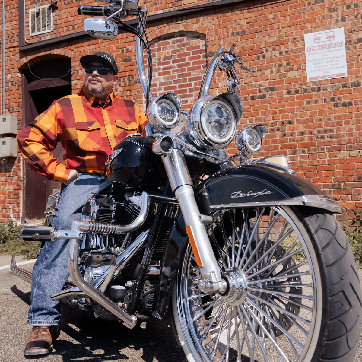 Worn by lawmen, cowboys, and outlaws alike, our "Sheriff" flannel guarantees a stylish and sharp look that will outlast your day! This long-sleeve pearl snap shirt features a timeless plaid pattern and the same unbeatable comfort of Hales Legendary Flannels that you already know and love. With a modern twist on a traditional western shirt, it boasts vibrant colors and our exclusive poly/spandex blend for ultimate comfort, making it an essential for any contemporary cowboy. The vibrant golden pearl snaps