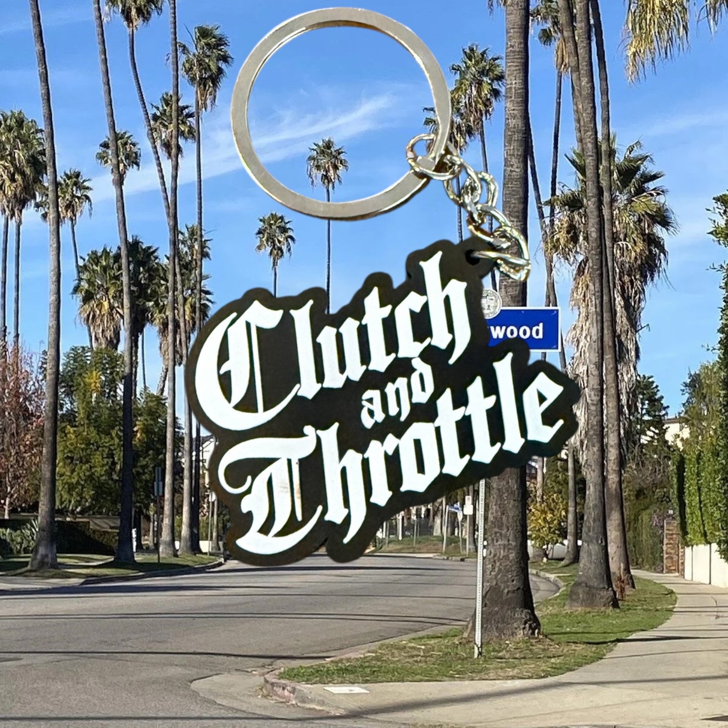 Old English PVC Keychain