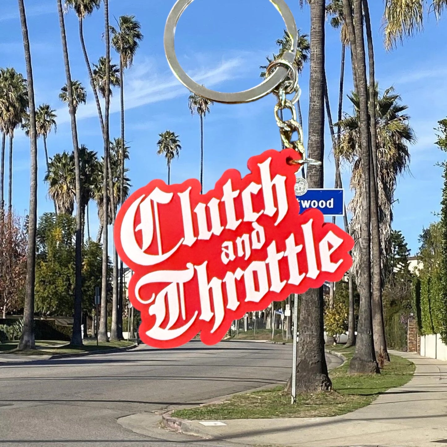 Old English PVC Keychain