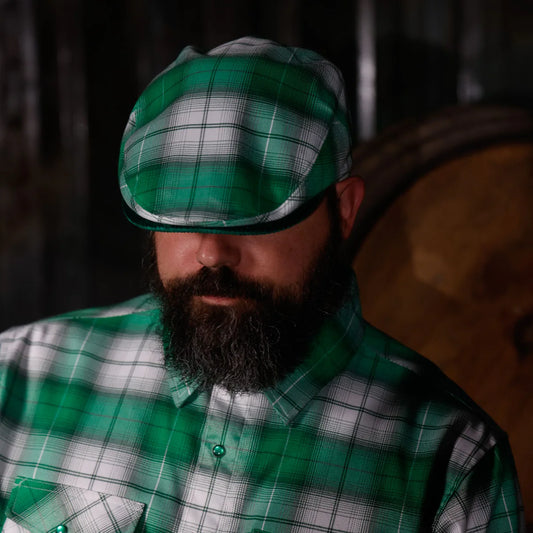 Feelin’ Lucky Flannel Flat Cap